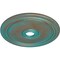 Ekena Millwork Diane Ceiling Medallion (Canopies up to 6 1/4"), 24"OD x 3 5/8"ID x 1 1/4"P, Copper Green Patina CM24DICGS - alternate 2